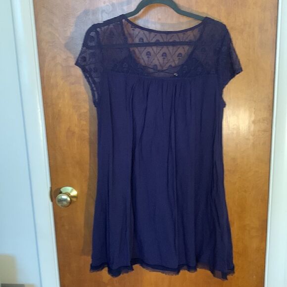 GUC navy blue dress from Francesca’s! Size L - Picture 3 of 4